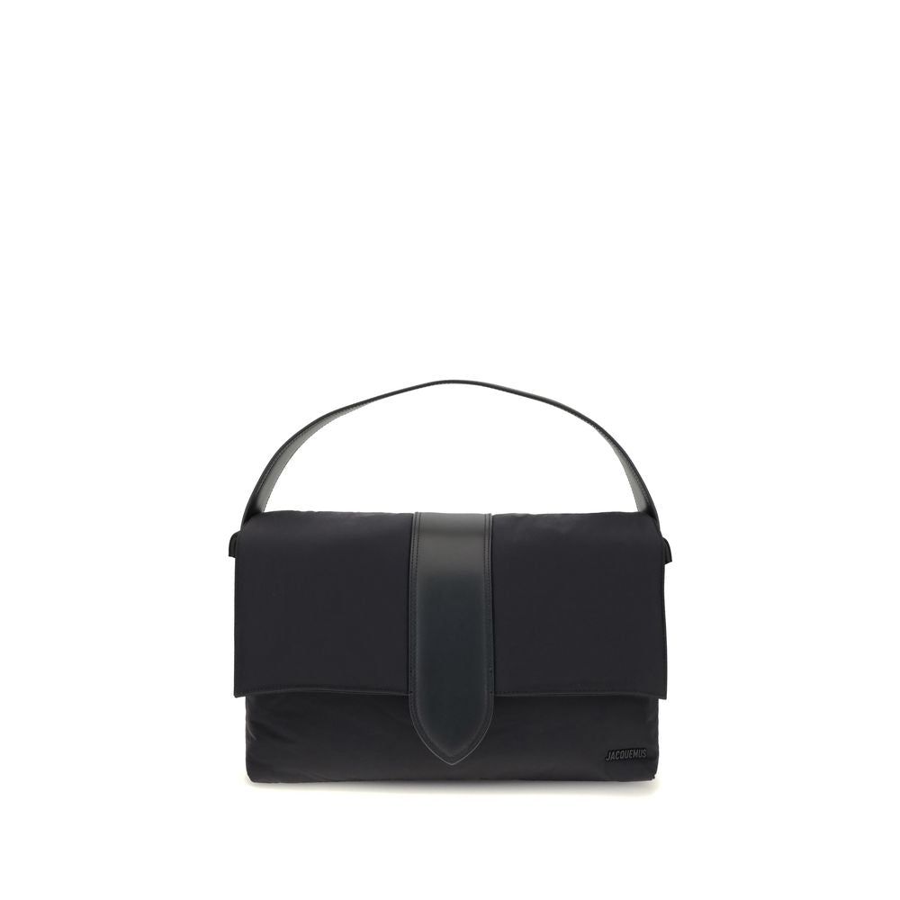 Front view with bag zipped and handles upright.