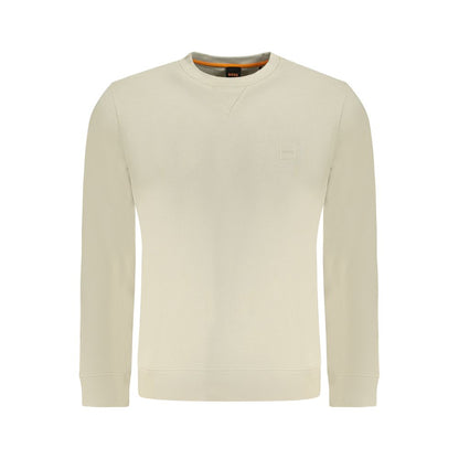 Hugo Boss Beige Cotton Men Sweater