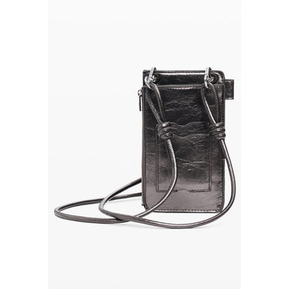 Desigual Bronze Polyethylene Women Wallet with removable strap and logo, showcasing fashion-forward design and durability.