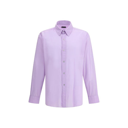 Tom Ford Purple Cotton Dress Shirt