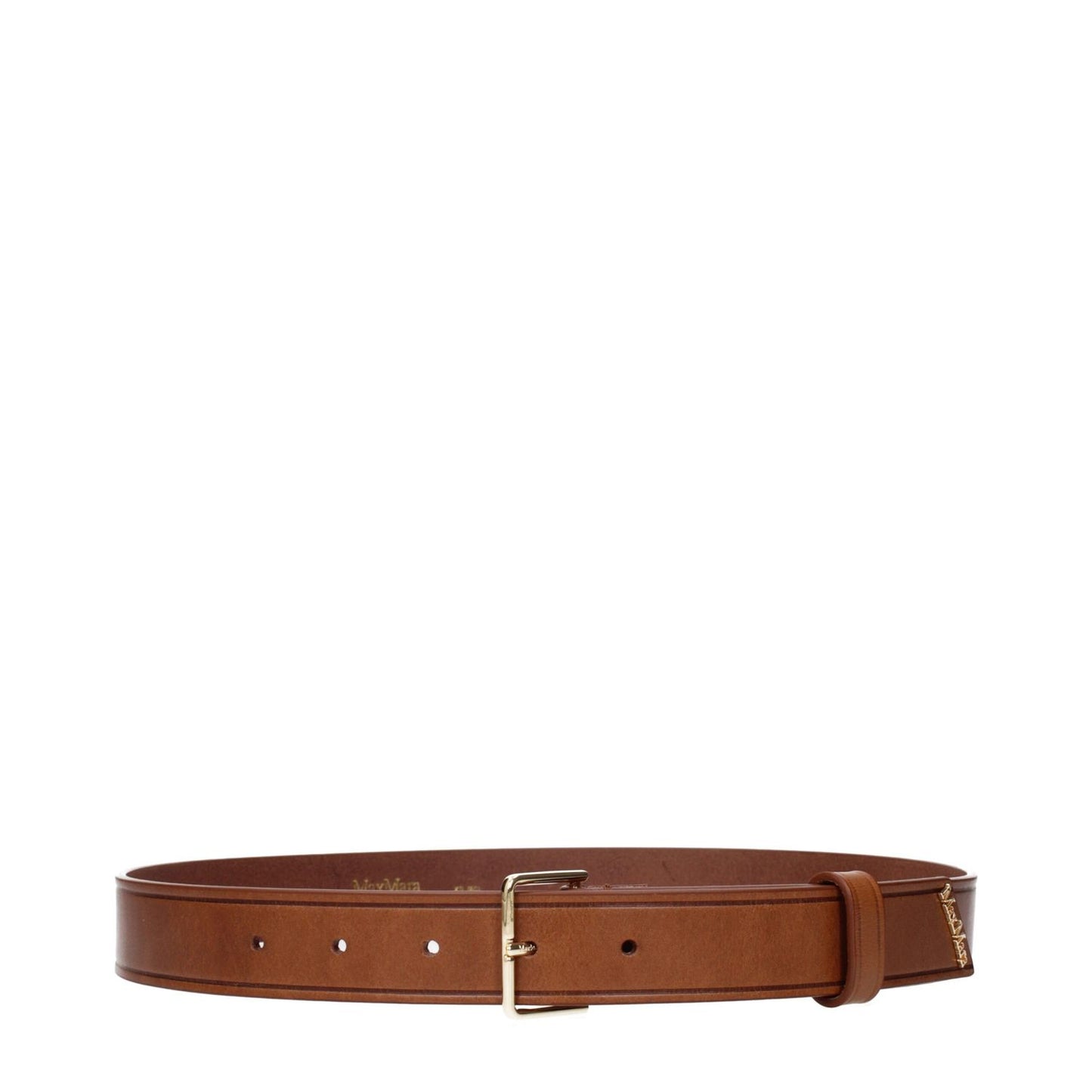 Max Mara Brown Leather Regular Belt