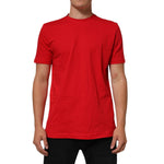 Dolce & Gabbana Red Goodluck 2023 Cotton Crew Neck T-shirt, short sleeves, classic design, made from premium cotton.