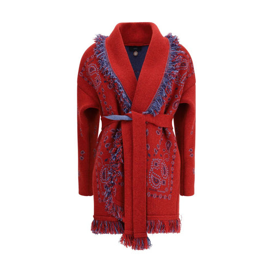 Alanui Bordeaux Cashmere Cardigan