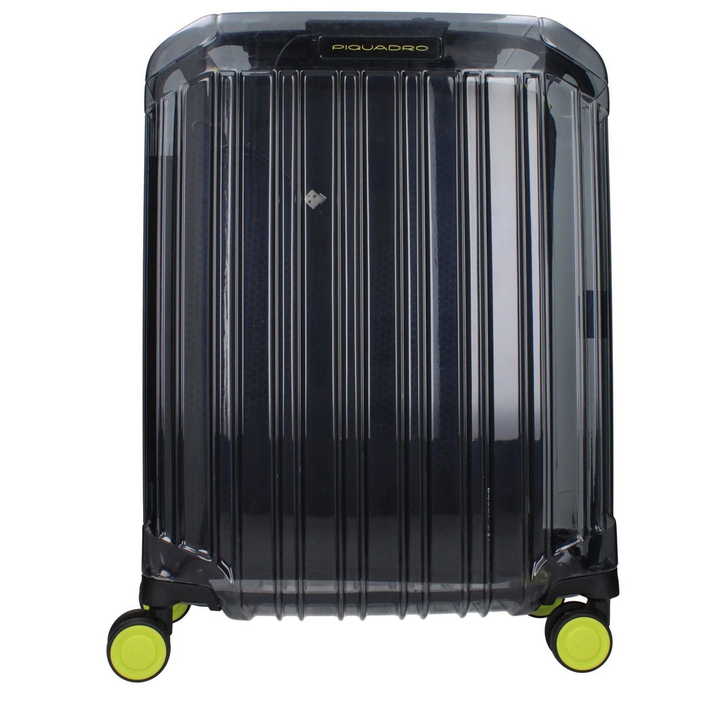 Piquadro Gray Polycarbonate Luggage And Travel trolley with logos, TSA closure, USB output, and vintage effect. Model BV4425PQLXGR.