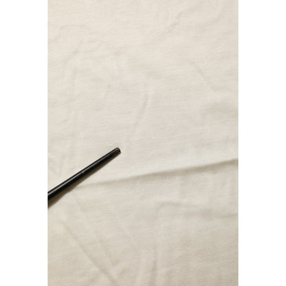 Dolce & Gabbana Off White Silk Crew Neck Short Sleeve T-shirt