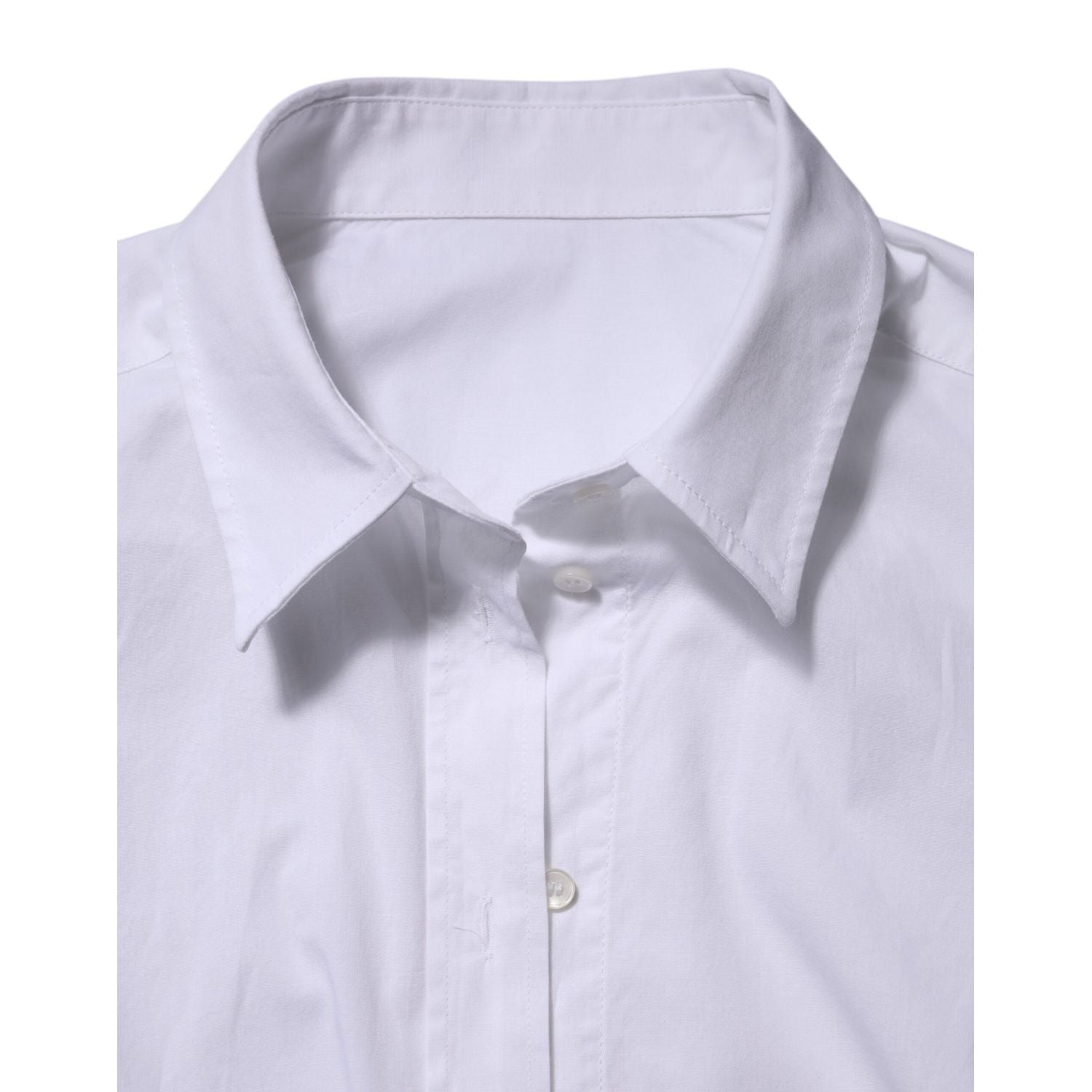 Dolce & Gabbana White Cotton Collared Buttoned Dress Shirt Top
