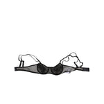 Dolce & Gabbana Black Floral Underwired Balconette Bra Underwear