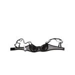 Dolce & Gabbana Black Floral Underwired Balconette Bra Underwear