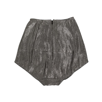 Dolce & Gabbana Gray Silk Stretch Slip Girdle Panty Underwear