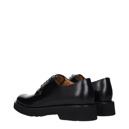 Church's Black Leather Oxfords And Derbies