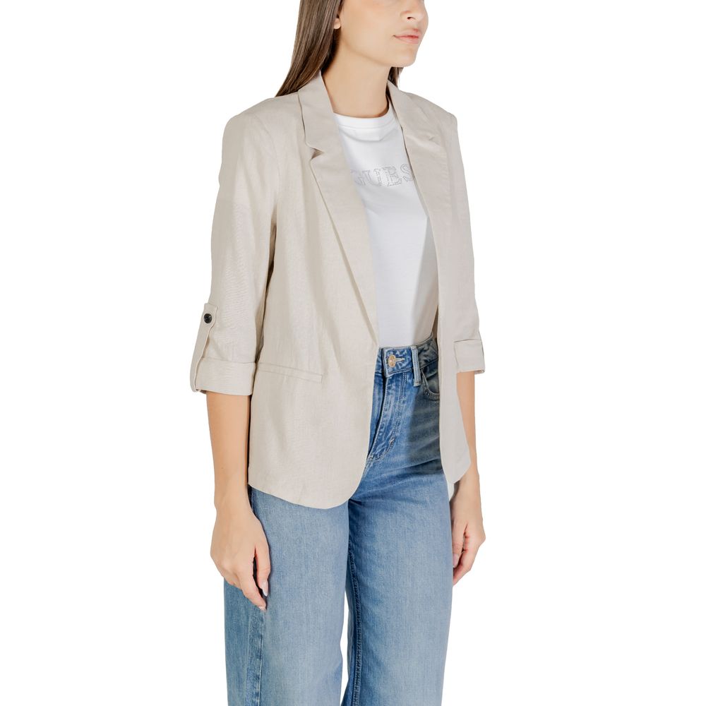 Only Beige Linen Blazer