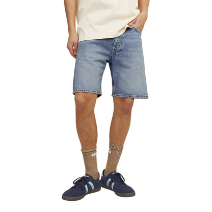 Jack Jones Blue Cotton Bermuda Shorts