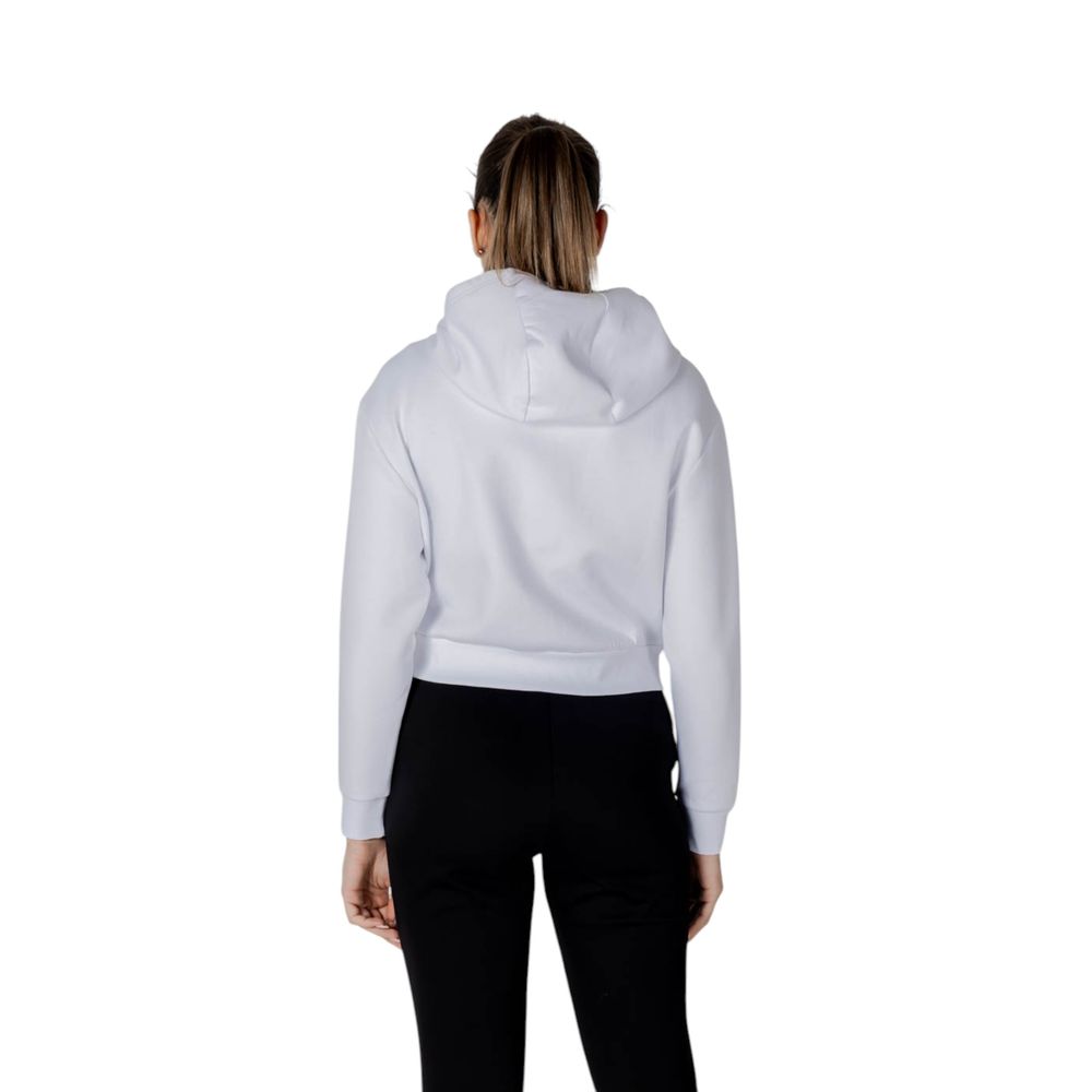 Armani Exchange White Cotton Hoodie