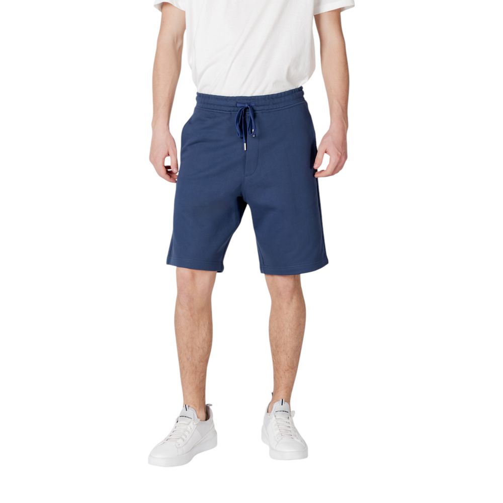 Replay Blue Cotton Bermuda Shorts