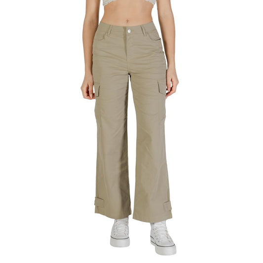 Only Beige Cotton Cargo Pants