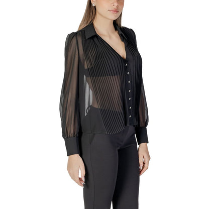 Morgan De Toi Black Polyester Blouse