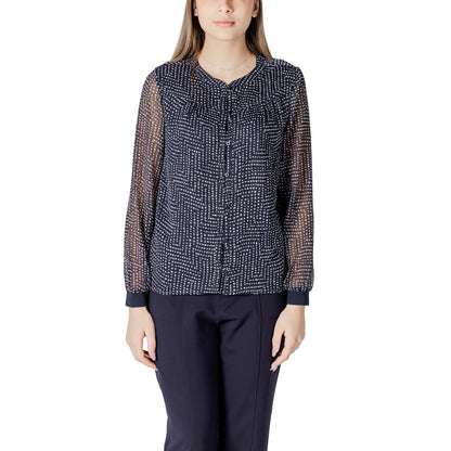 Street One Blue Polyester Blouse