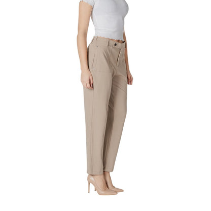 Street One Beige Viscose Pant