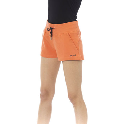 Just Cavalli Orange Cotton Women's Sweatshorts