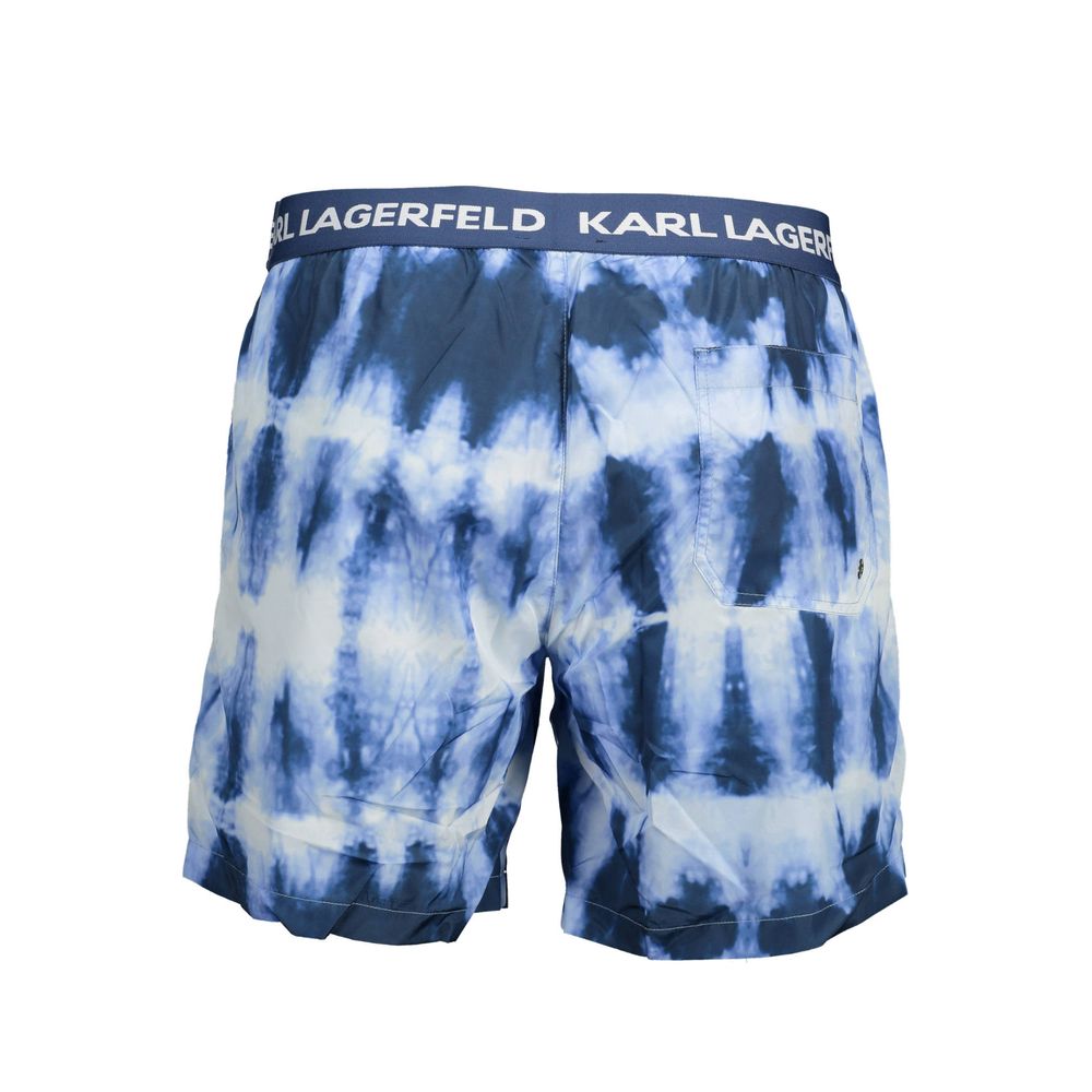 Karl Lagerfeld Blue Polyester Swimwear