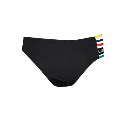 Karl Lagerfeld Black Elastane Swimwear