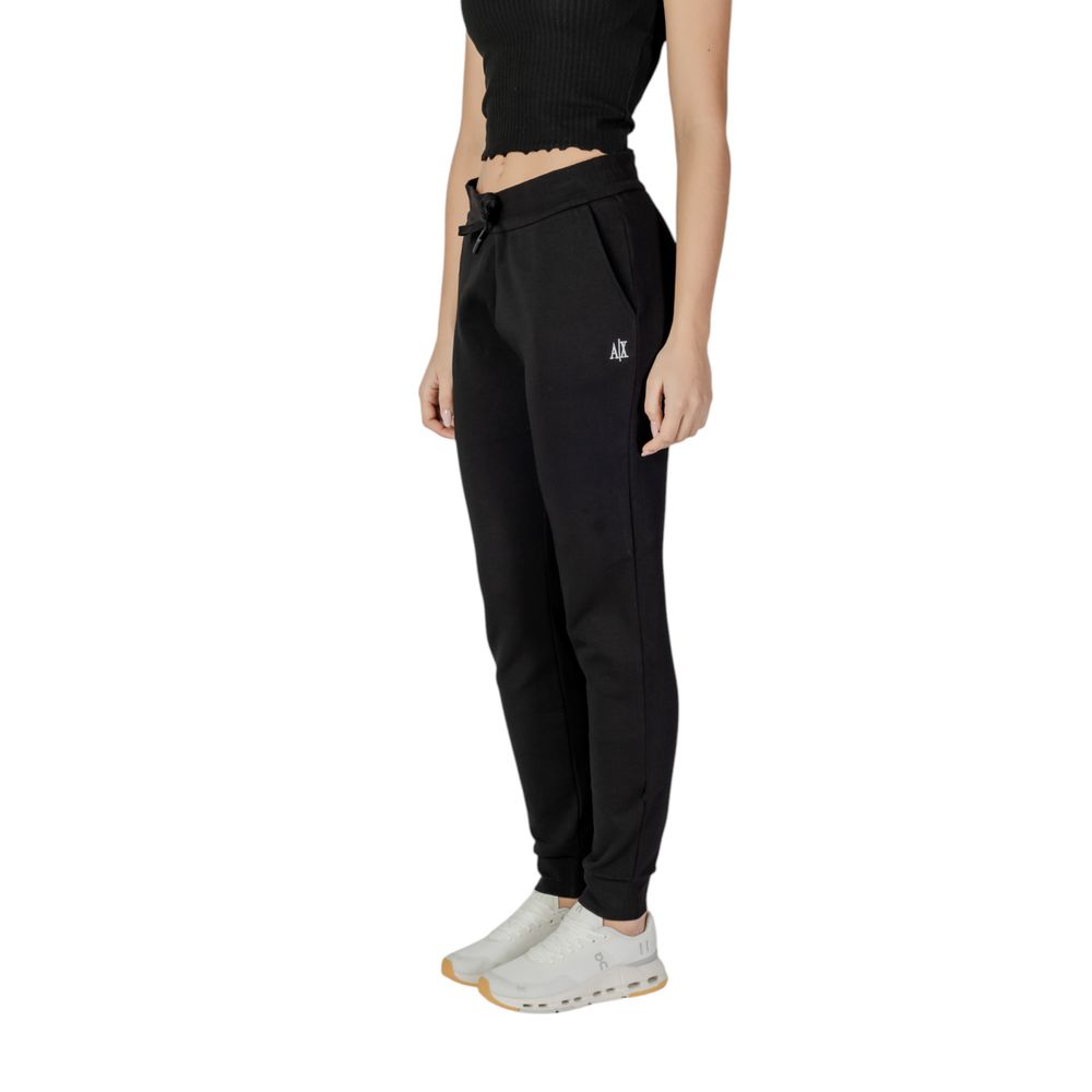 Armani Exchange Black Cotton Joggers (Workout Pants)