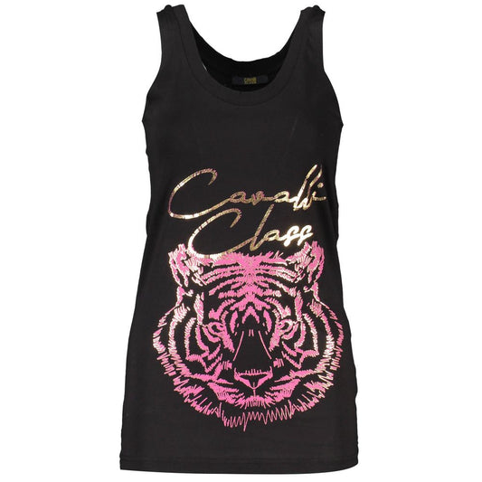 Cavalli Class Black Cotton Women's Tank Top