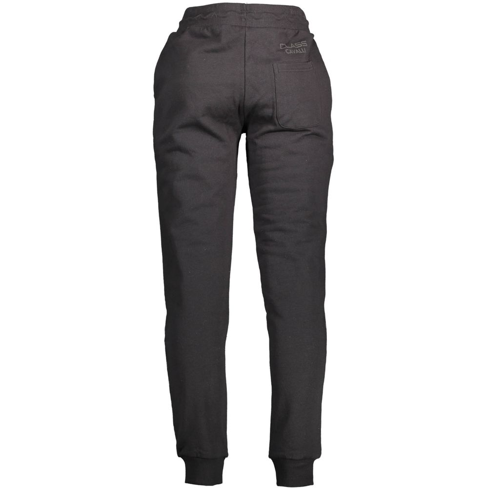 Cavalli Class Black Cotton Pant