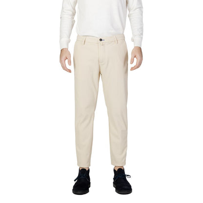 Borghese Beige Nylon Casual Pants
