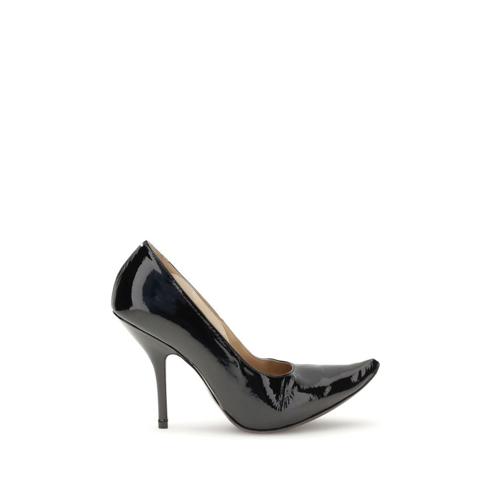 Margiela Black Calf Leather Bos Taurus Pumps