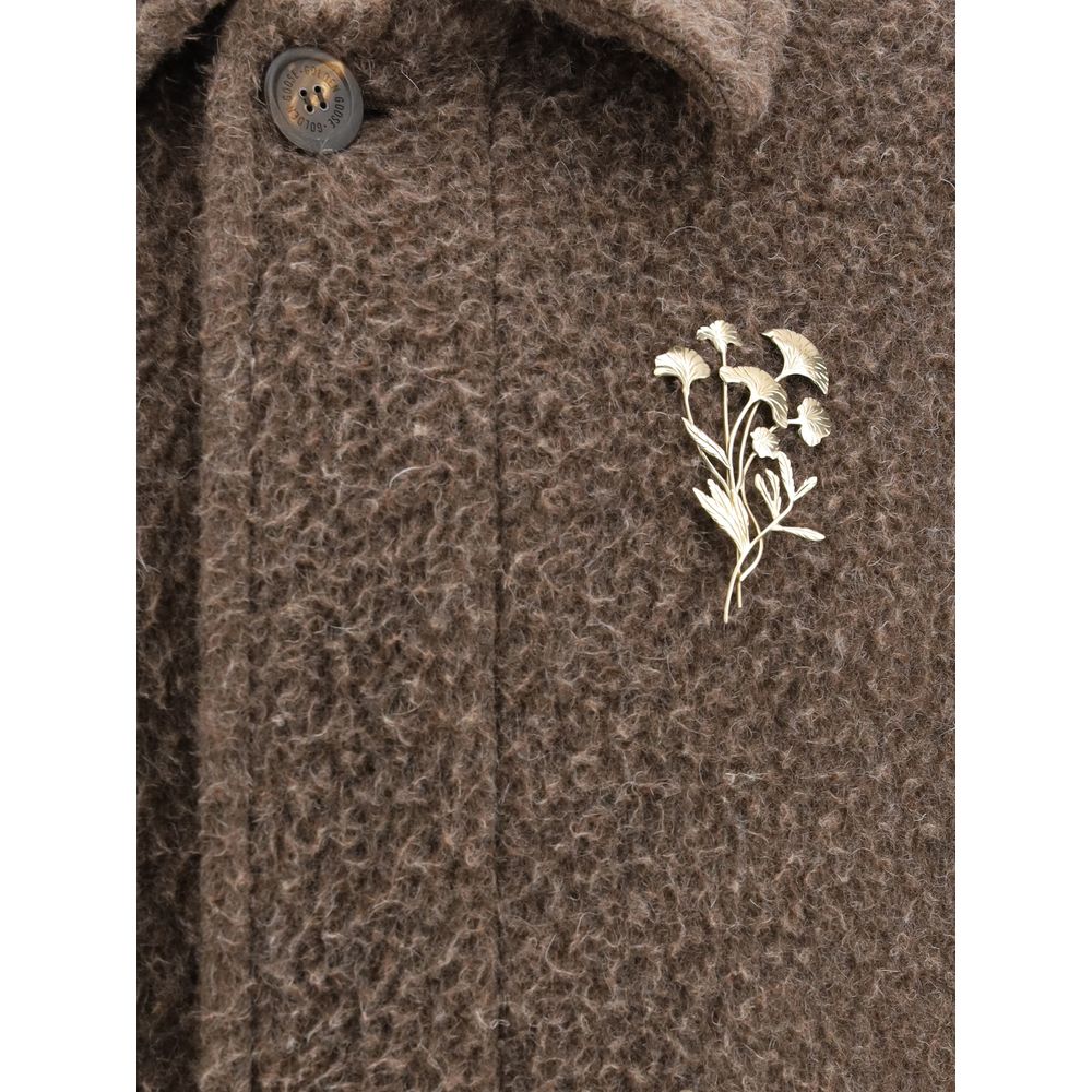 Golden Goose Brown Viscose Coat