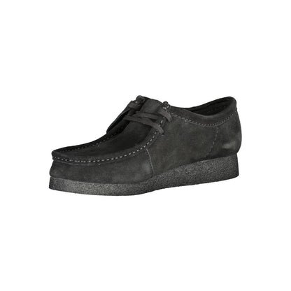 Clarks Black Leather Men Sneaker