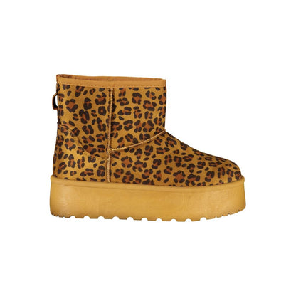 Laura Biagiotti Marrone Polyester Women Ankle Boot