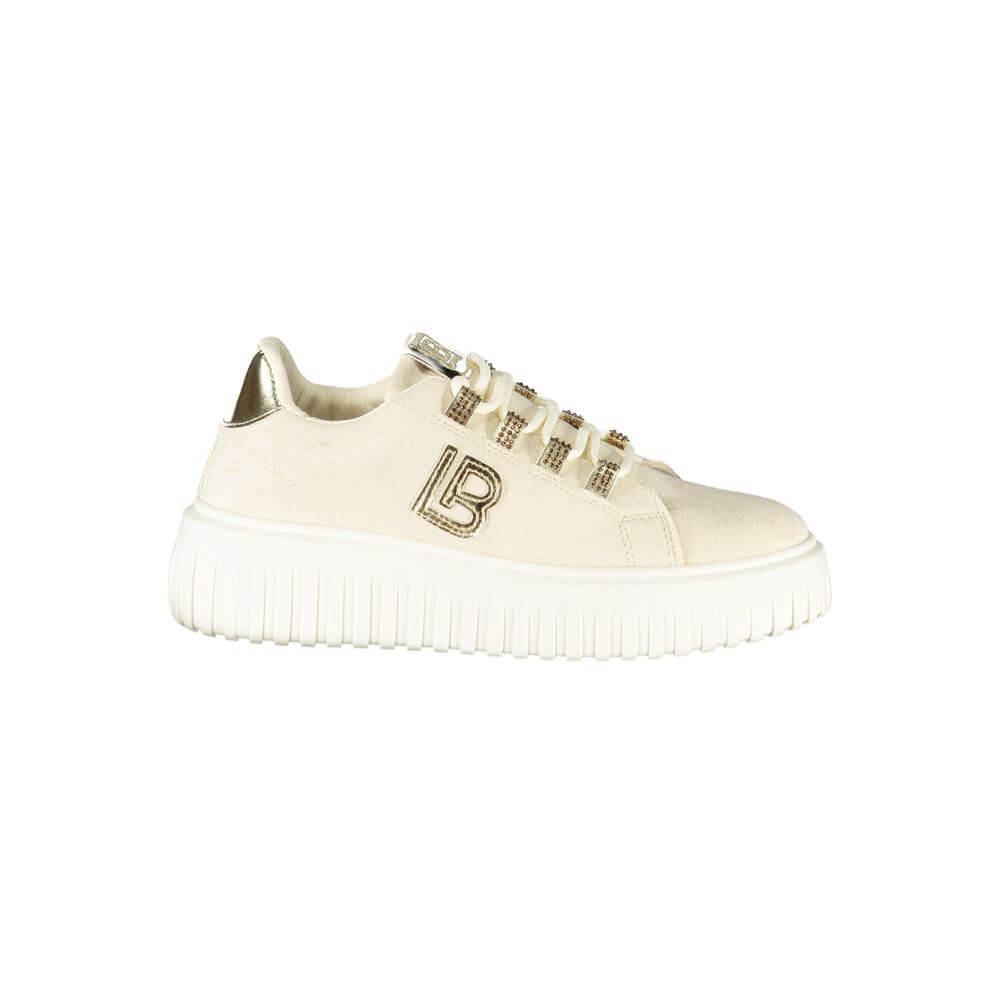 Laura Biagiotti Beige Polyester Women Sneaker
