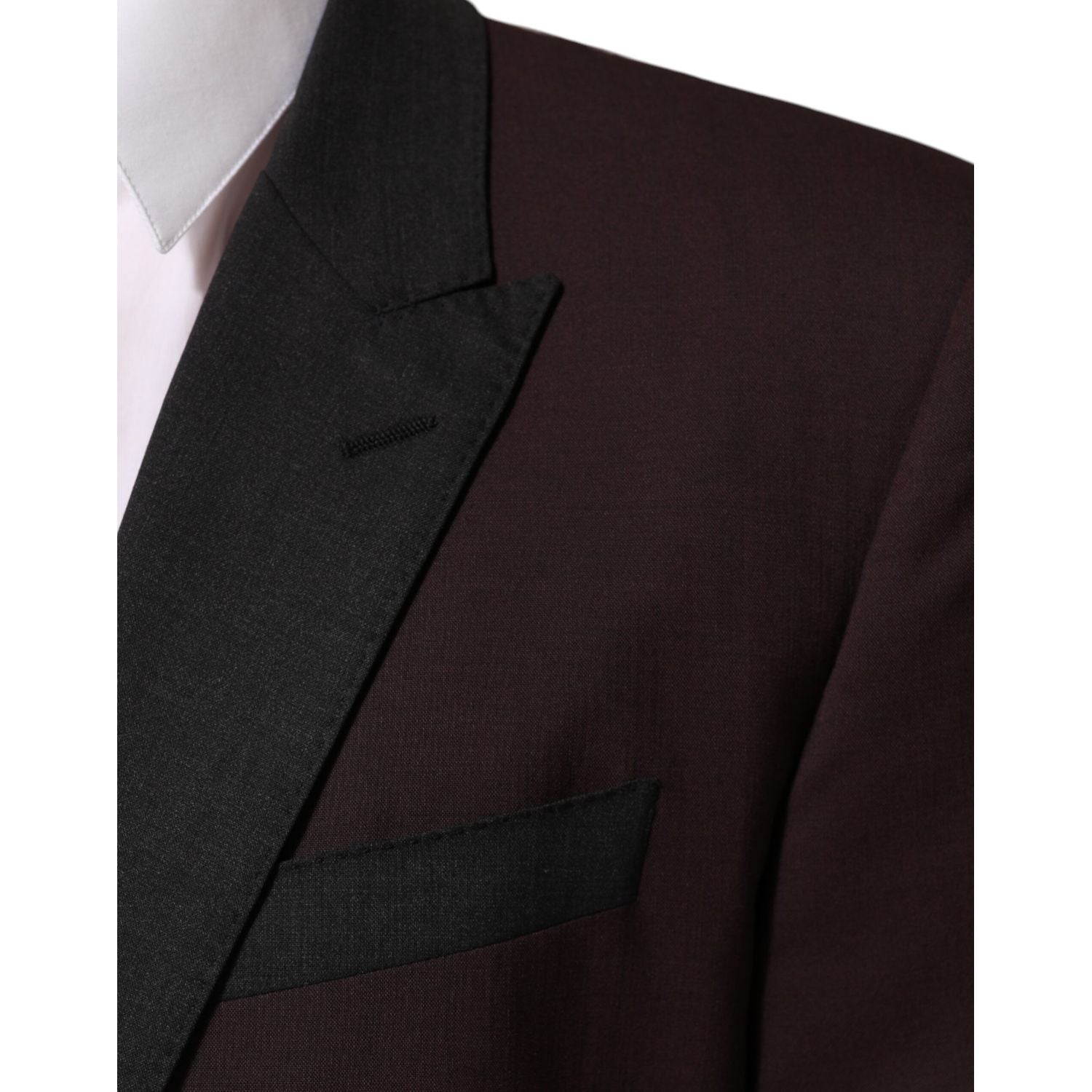 Dolce & Gabbana Maroon Wool 2 Buttons Suit Jacket Blazer