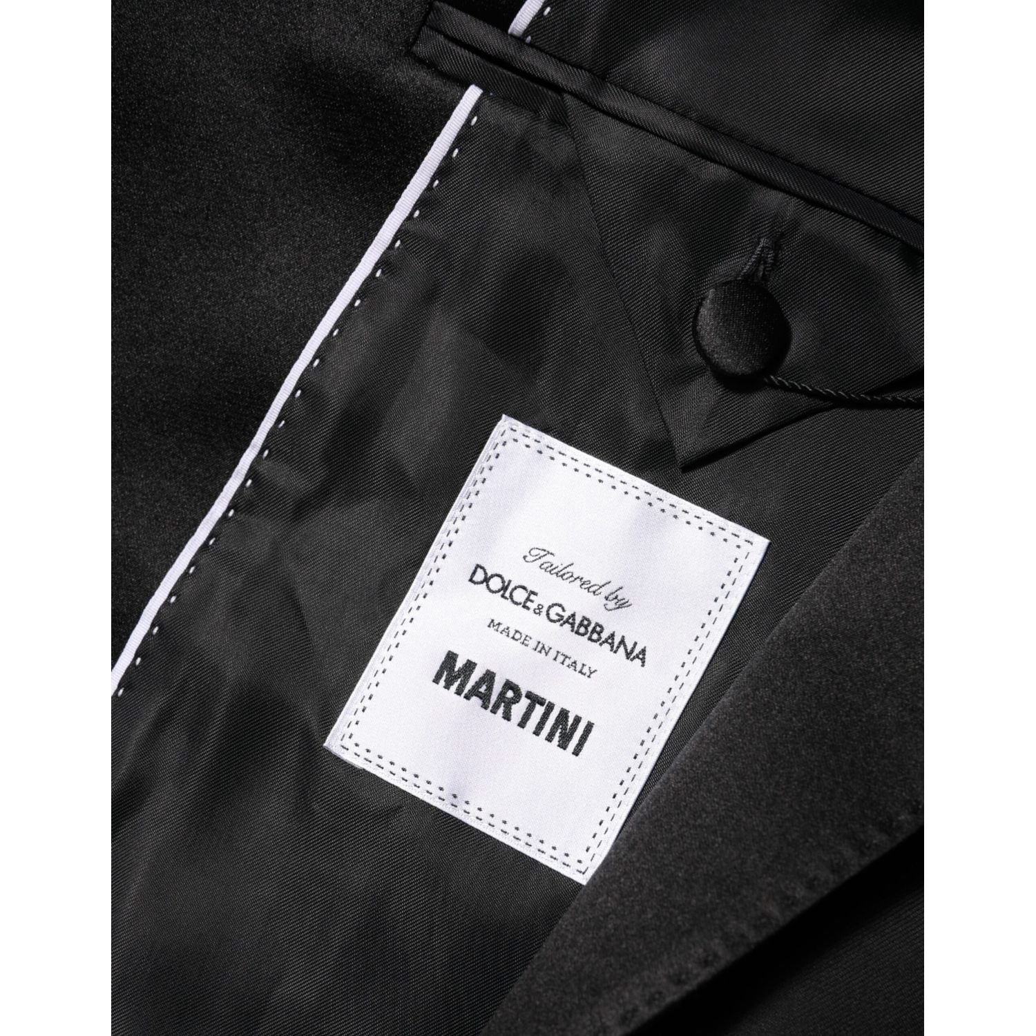 Dolce & Gabbana Black MARTINI Double-Breasted Suit Blazer