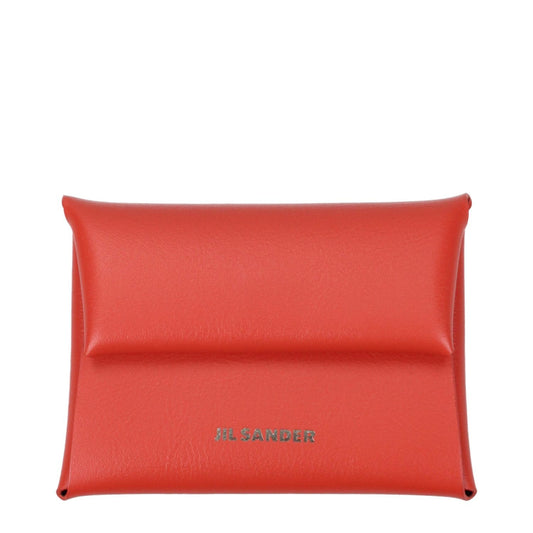 Jil Sander Orange Leather Wallet