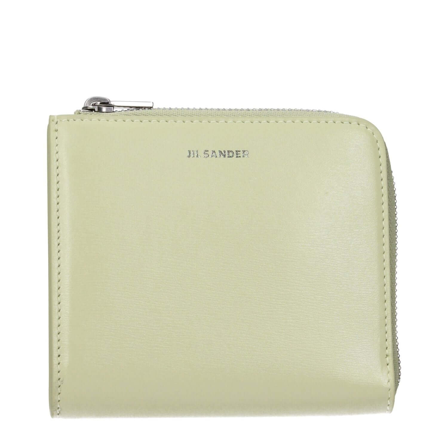 Jil Sander Green Leather Wallet
