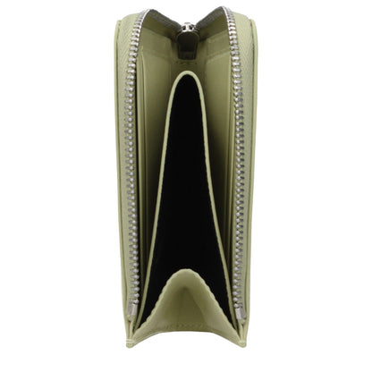 Jil Sander Green Leather Wallet