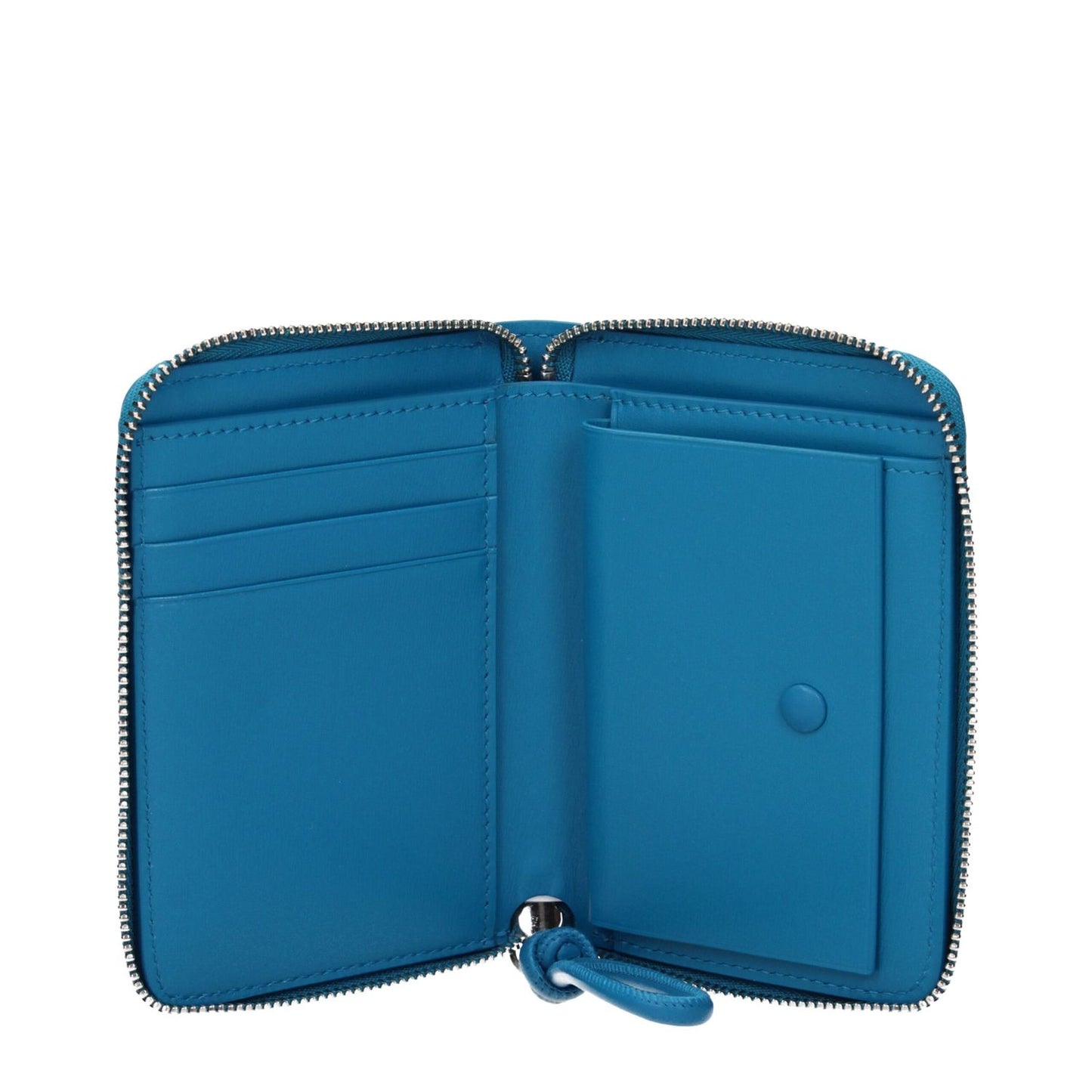 Jil Sander Blue Leather Wallet