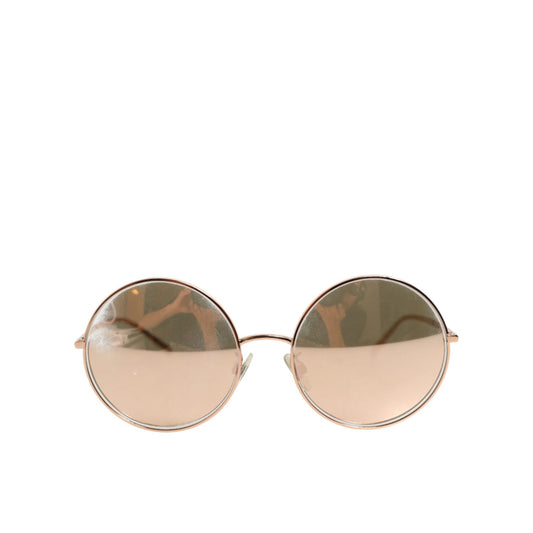 Dolce & Gabbana DG2215K Gold Metal Round Shades Eyewear Sunglasses