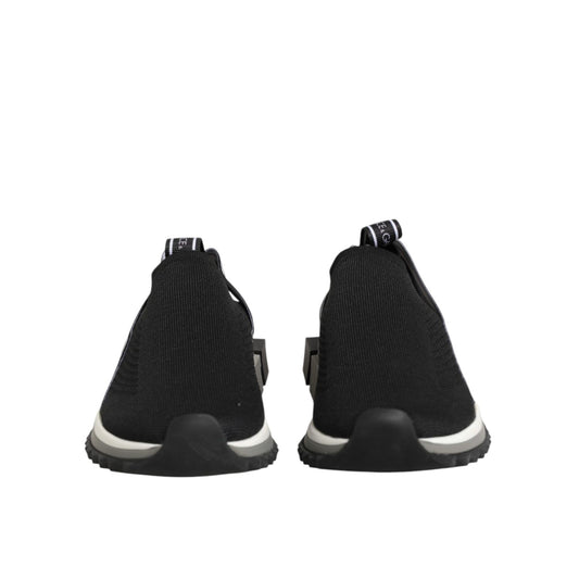 Dolce & Gabbana Black Slip On Sorrento Low Top Sneakers Shoes
