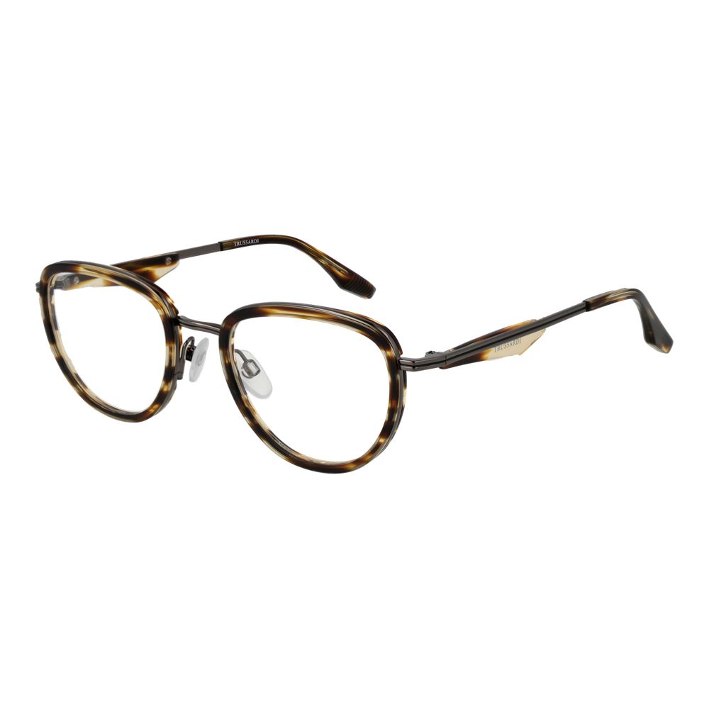 Trussardi Brown Metal & Plastic Glasses (Frames)