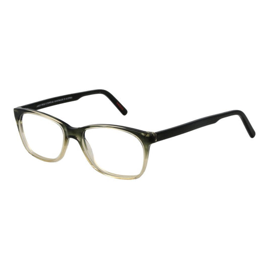 Andy Wolf Green Acetate Glasses (Frames), unisex full-rim rectangle design, green acetate frame, demo lenses, includes branded case.