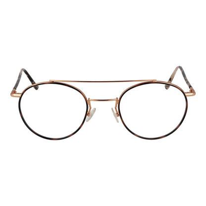 Andy Wolf Rose Gold Metal Glasses (Frames) unisex aviator style with full-rim design and demo lenses.