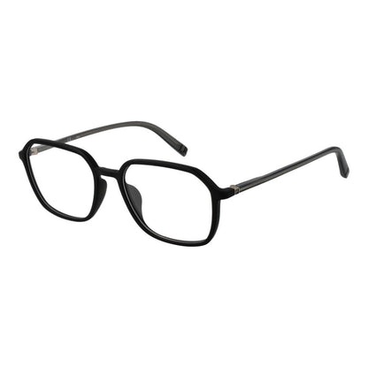 Fila Black Cellulose Propionate Glasses (Frames) full-rim square style, black frame made of cellulose propionate, lenses width 52mm.