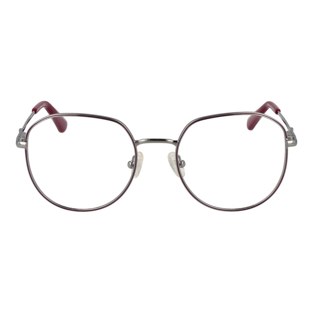 Guess Purple Metal Glasses (Frames) in square full-rim style, featuring demo lenses, purple metal frame, ideal for women. Size 51-19-140.