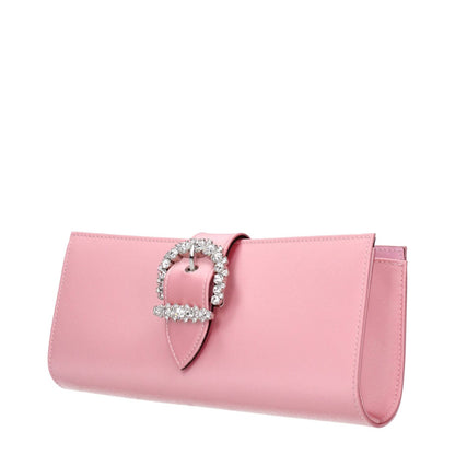 Jimmy Choo Pink Satin Clutch Bag