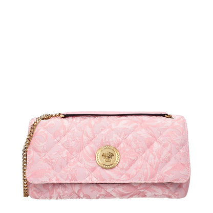 Versace Pink Fabric Shoulder Bag 1728,75667636384,Bags,New with tags,Pink,Shoulder Bags - Bags,Versace,Women