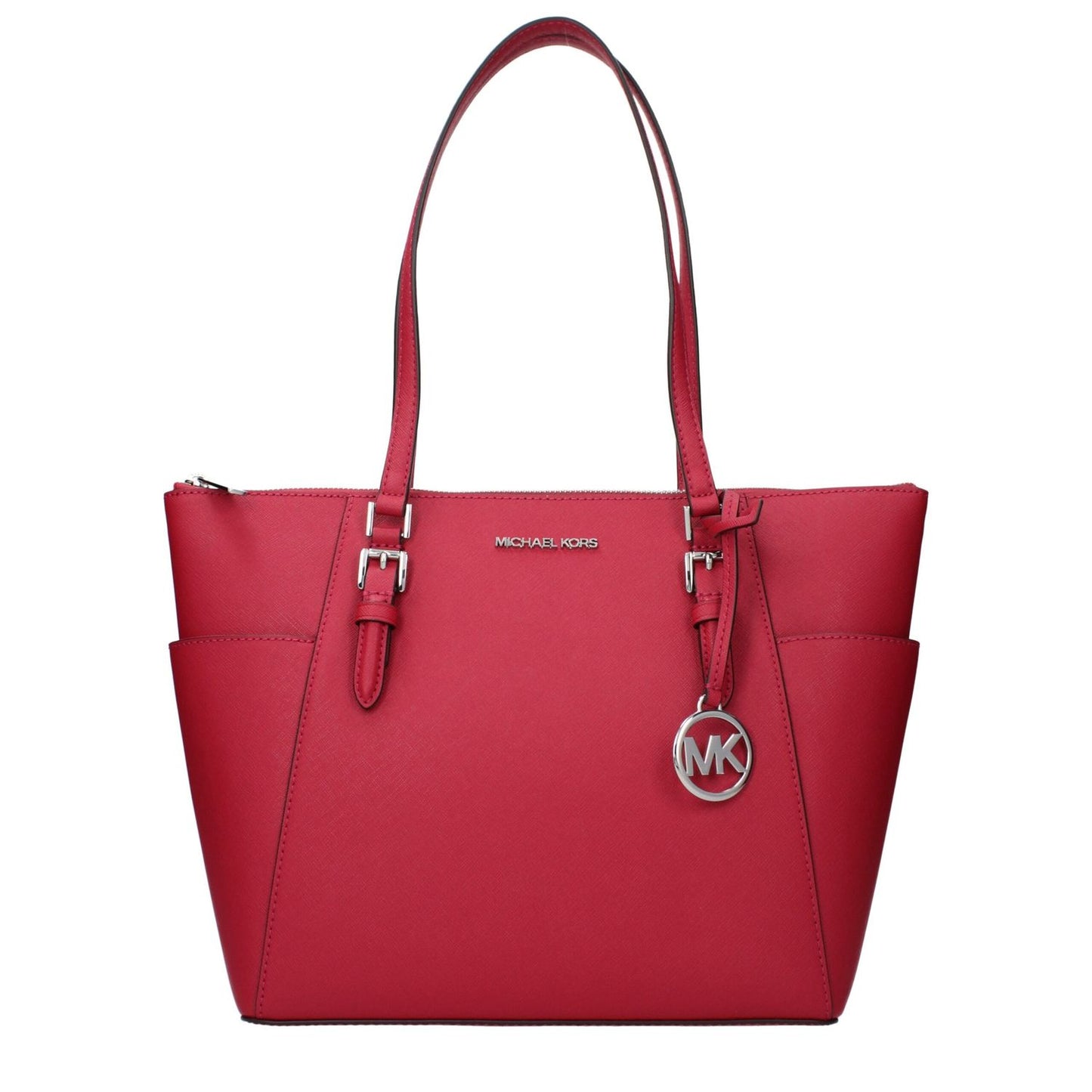 Michael Kors Red Leather Shoulder Bag 1728,75667636384,Bags,Michael Kors,New with tags,Red,Shoulder Bags - Bags,Women